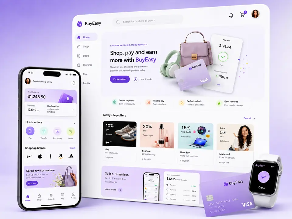 BuyEasy ecommerce shopping experience design